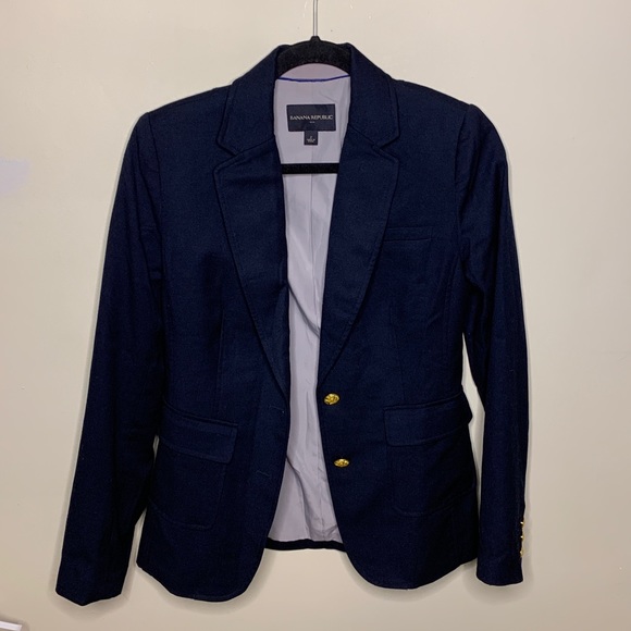 Banana Republic Navy Blue Blazer - Picture 1 of 5